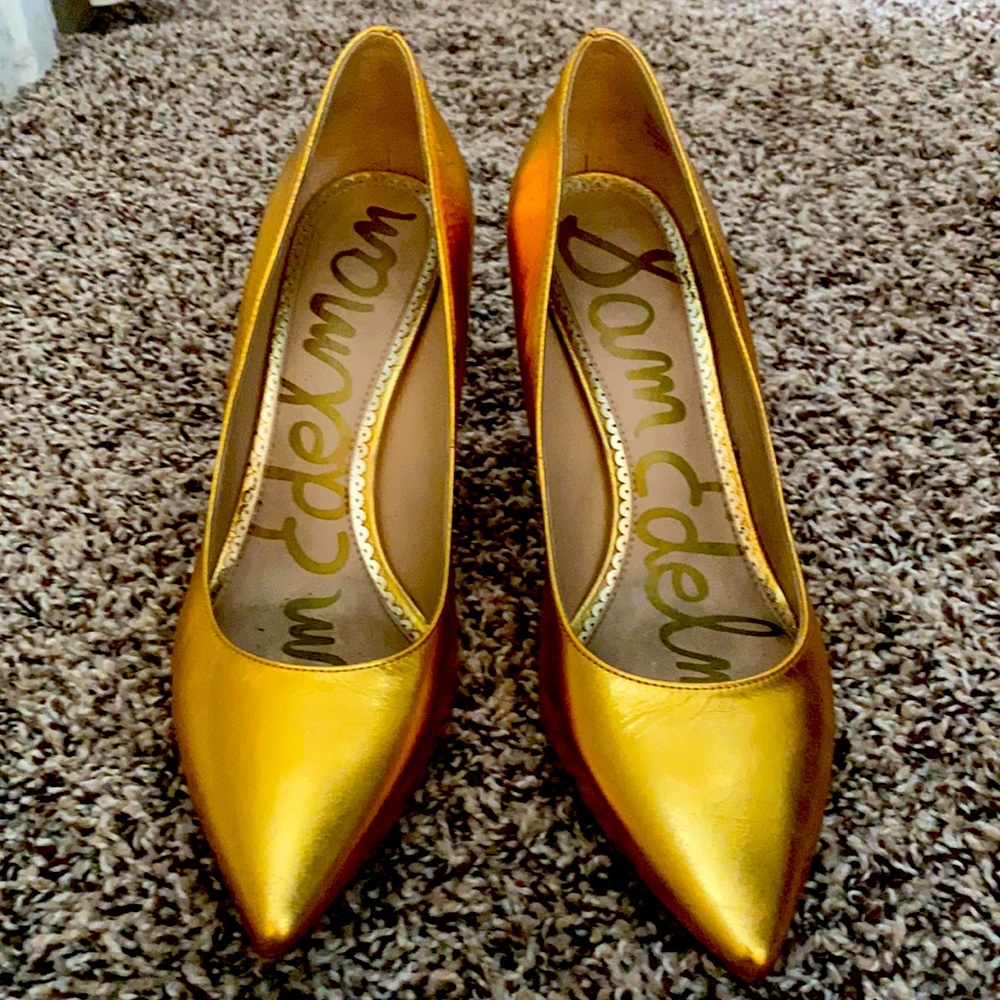 Sam Edelman Gold Heels